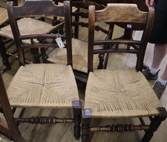 Two rustic chairs